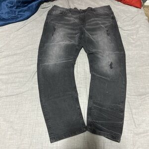 Akademiks Black Straight Jeans